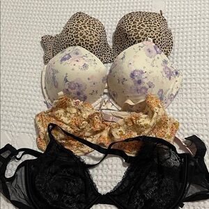 Victoria's Secret Floral Lace Bra  bundle 4